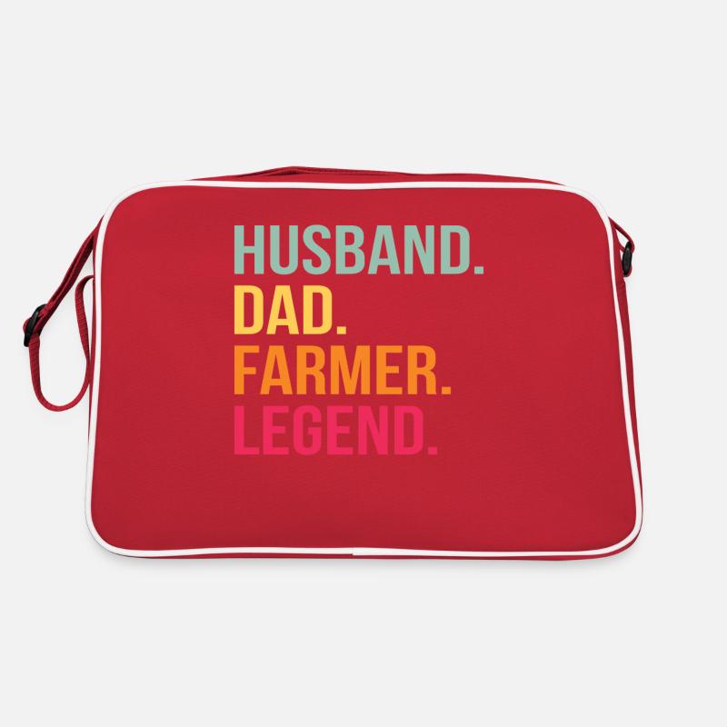 Ehemann Landwirt Held Papa Vatertag Geschenk Retro Tasche