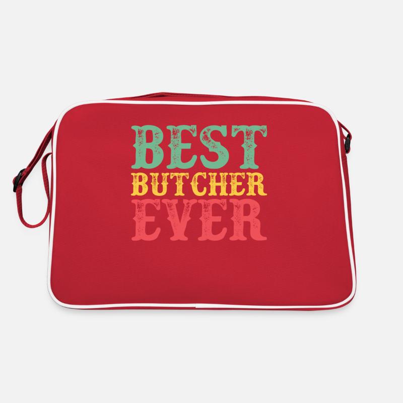 Butcher Butcher Profession Funny Saying Gift Retro Bag