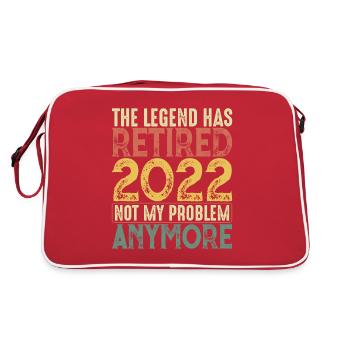 Retraité 2022 Pension de retraite Grand-père Pension Senior - Sac Retro - rouge/blanc - Dos
