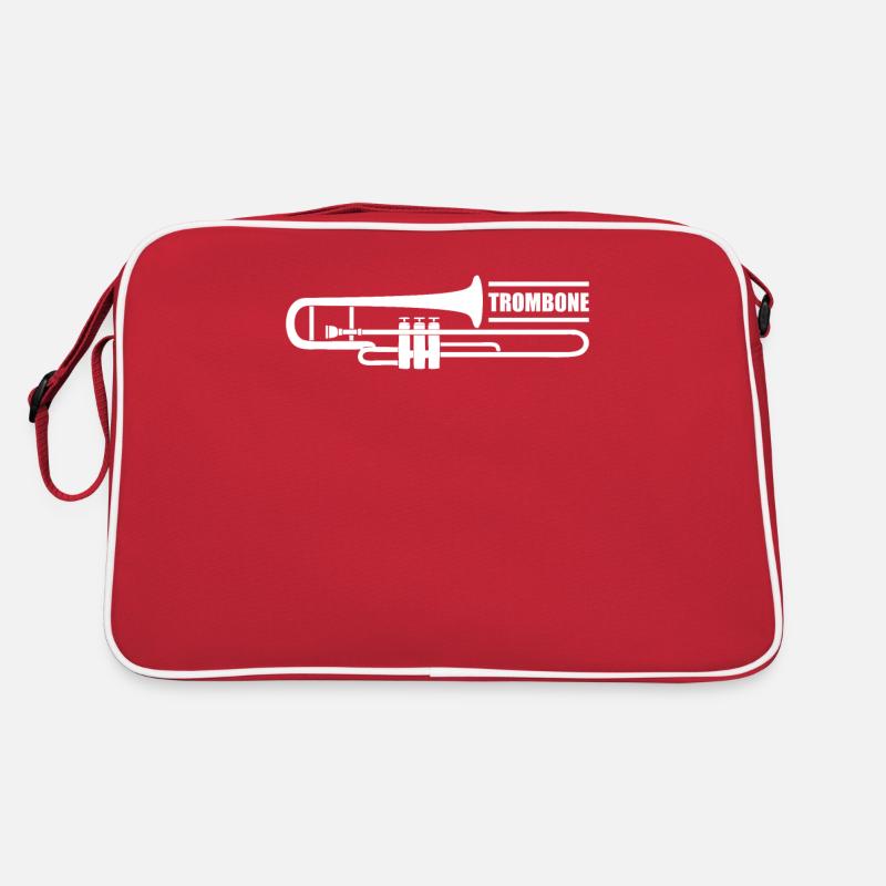 Trompete Orchester Musiker Trompeter Blasmusik Retro Tasche