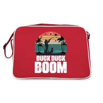 Chasse au canard Chasse Canards Tir Chasse au fusil - Sac Retro - rouge/blanc - Dos
