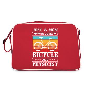 Ebike Mathematics Physics Nerd - Retro Bag - red/white - Back