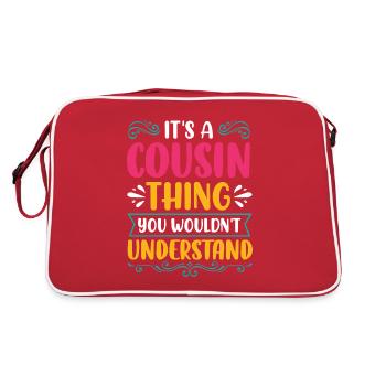 Cousin Cousin cousins meilleurs amis - Sac Retro - rouge/blanc - Dos
