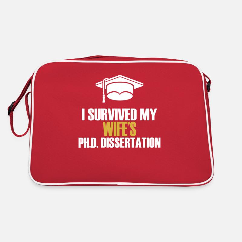 Ehefrau Mutter Doktor Promotion Akademiker Spaß Retro Tasche