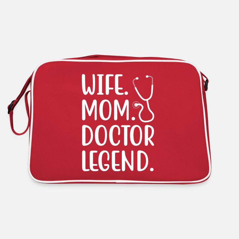 Ehefrau Mutter Doktor Promotion Akademiker Spaß Retro Tasche