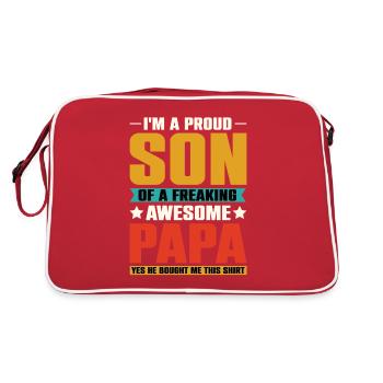 Père & Fils Meilleurs Amis pour la Vie - Père Fils - Sac Retro - rouge/blanc - Dos