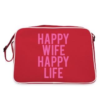 FEMME HEUREUSE VIE HEUREUSE Épouse Partenaire - Sac Retro - rouge/blanc - Dos