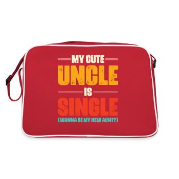 Meilleur oncle Bad Influence Cadeau de famille - Sac Retro - rouge/blanc - Dos