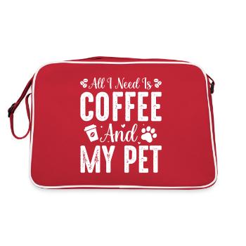 Cafetière Chien Machine Puppy Cup Grains - Sac Retro - rouge/blanc - Dos