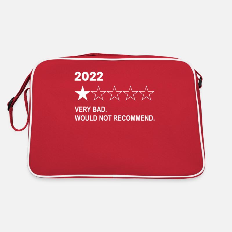 2022 Bewertung - Retro Tasche - Rot/Weiß
