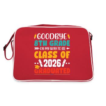 Advancement 8th grade Comprehensive school schoolchildren Pupils - Retro Bag - red/white - Back