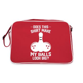 Bowling Funny Saying Bowler Dictons Cadeau - Sac Retro - rouge/blanc - Dos