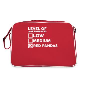 Panda Rouge Cadeau Panda Rouge - Sac Retro - rouge/blanc - Dos