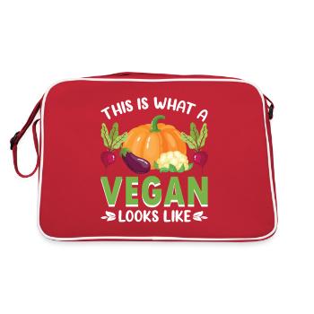 Militant des droits des animaux Végétalien Végétarien Amoureux des animaux Animal - Sac Retro - rouge/blanc - Dos