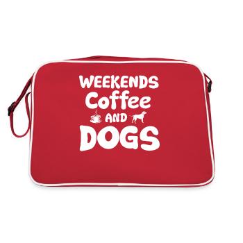 Cafetière Chien Machine Puppy Cup Grains - Sac Retro - rouge/blanc - Dos