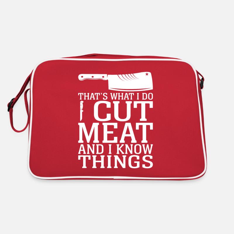 Butcher Butcher Profession Funny Saying Gift Retro Bag