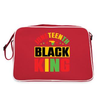 Love June Black Culture Black History Month - Retro Bag - red/white - Back