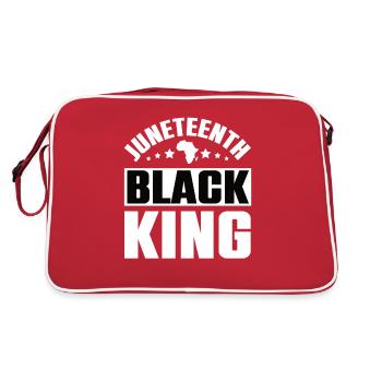 Love June Black Culture Black History Month - Retro Bag - red/white - Back