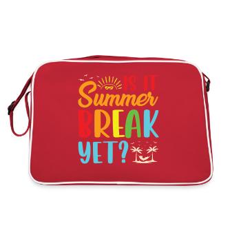 Été Mer Vacances d’été Palmiers Océan Vacances Temps - Sac Retro - rouge/blanc - Dos