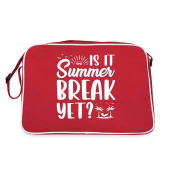 Été Mer Vacances d’été Palmiers Océan Vacances Temps - Sac Retro - rouge/blanc - Dos