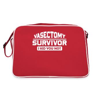 Chirurgie de vasectomie réussie Sans sperme - Sac Retro - rouge/blanc - Dos