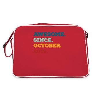 Octobre 2019 Vintage Cadeau d’anniversaire - Sac Retro - rouge/blanc - Dos