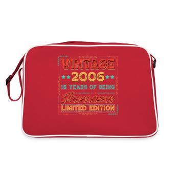 Birthday 2006 06 Vintage Retro Vintage Gift - Retro Bag - red/white - Back