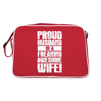 FEMME HEUREUSE VIE HEUREUSE Épouse Partenaire - Sac Retro - rouge/blanc - Dos