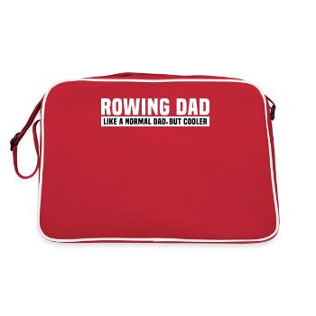 Rameur Père Rameur Papa Rowing Club Papa Aviron - Sac Retro - rouge/blanc - Dos