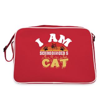 Schrodinger’s Cat Box Drôle science Nerd - Sac Retro - rouge/blanc - Dos