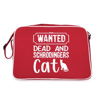 Schrodinger’s Cat Box Drôle science Nerd - Sac Retro - rouge/blanc - Dos