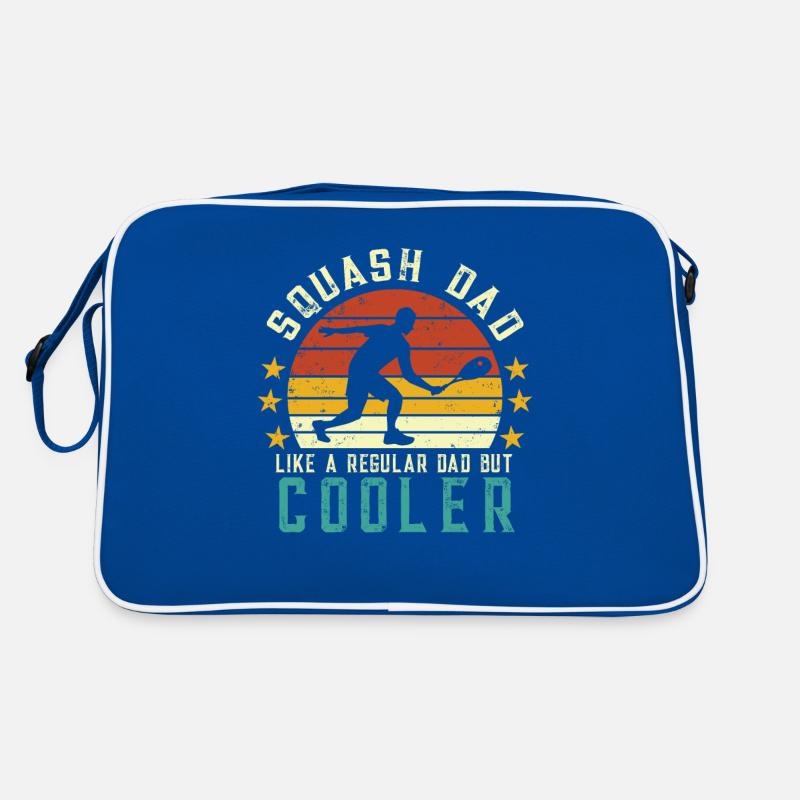 Squash Player Squashen Squash Ball Racket Father Retro Bag