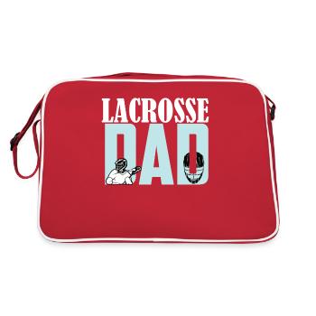 Lacrosse Father Game Sport Papa Raquette Joueur - Sac Retro - rouge/blanc - Dos