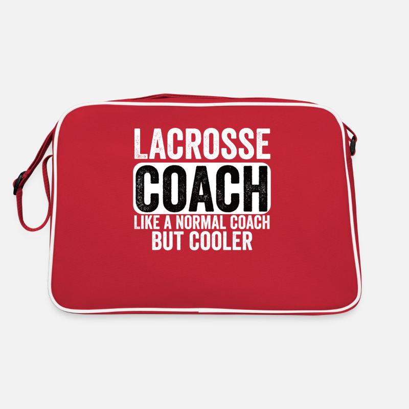 Lacrosse Trainer Experte Sport Spiel Coach Retro Tasche