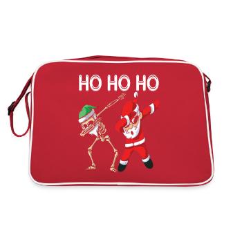Dabbing Père Noël Figures de Noël Cadeau - Sac Retro - rouge/blanc - Dos