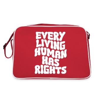 Human Rights Politics Freedom Demonstrate - Retro Bag - red/white - Back