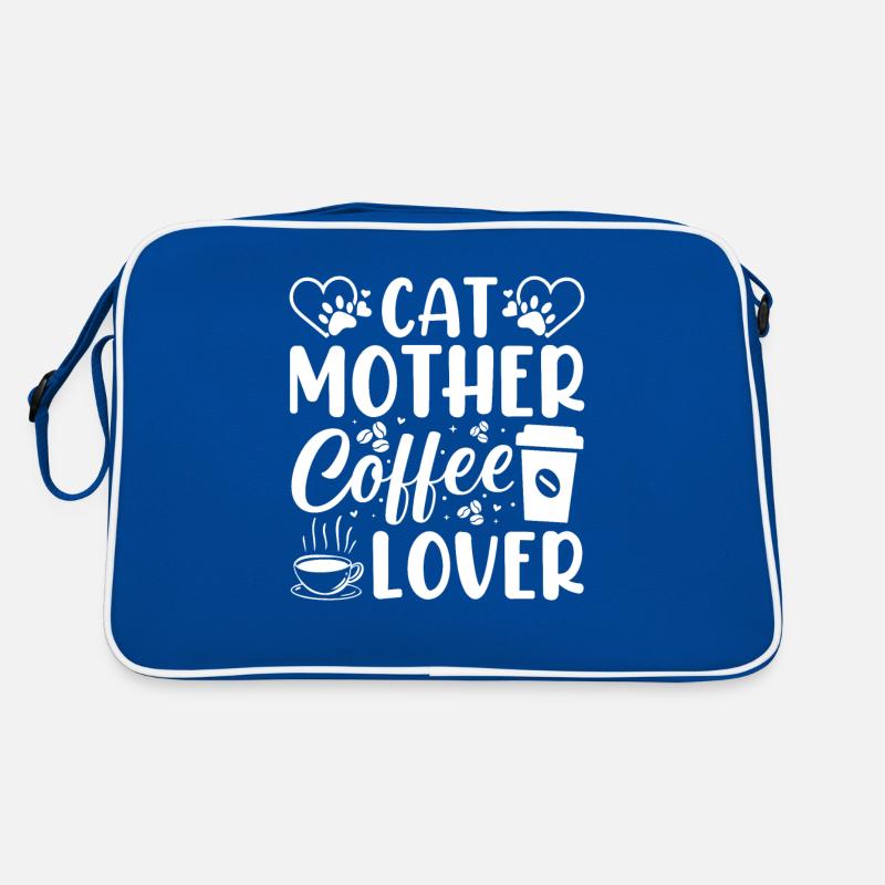 Cat with Mom Coffee Cup Funny Gift Idea Retro Bag