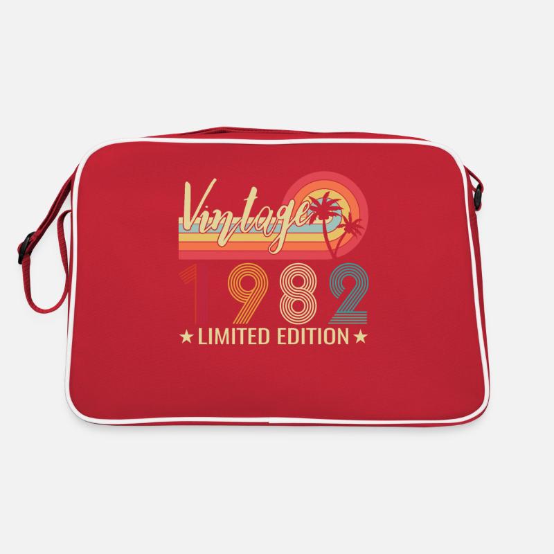 Né 1982 Retro 1982 Anniversaire Sac Retro