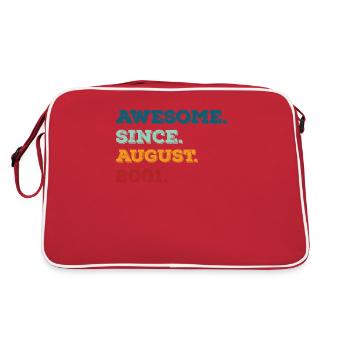 Août 2001 - Anniversaire en août - Sac Retro - rouge/blanc - Dos