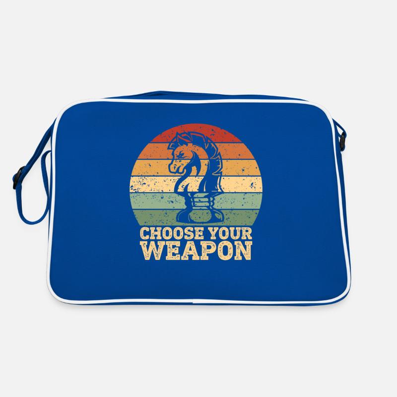 Chess player Chess quote chess game Retro Bag