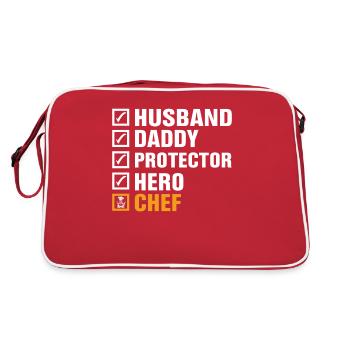 Chef Beanie Chef Kitchen Five Stars Gold 5 - Retro Bag - red/white - Back