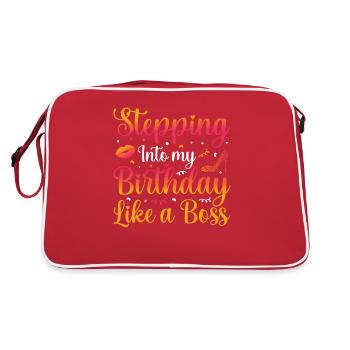 Anniversaire de la reine Joyeux cadeau - Sac Retro - rouge/blanc - Dos