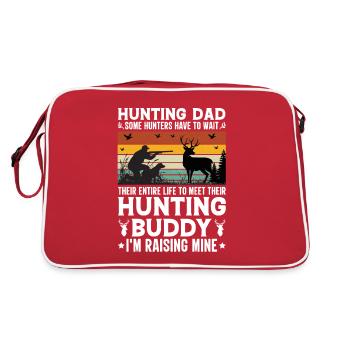 Hunter Papa Son Père Chasse Chasse - Sac Retro - rouge/blanc - Dos
