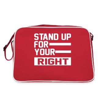 Human Rights Politics Freedom Demonstrating - Retro Bag - red/white - Back