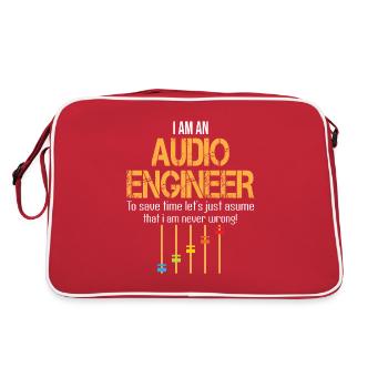 Ingénieur du son Ingénieur du son Ingénieur du son Mixeur - Sac Retro - rouge/blanc - Dos
