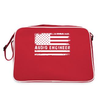 Ingénieur du son Ingénieur du son USA Ingénieur du son Mixeur - Sac Retro - rouge/blanc - Dos