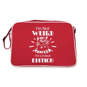 Propriétaire de chat en édition limitée Cat Funny - Sac Retro - rouge/blanc - Dos