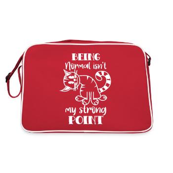 Propriétaire de chat en édition limitée Cat Funny - Sac Retro - rouge/blanc - Dos