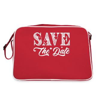 Save the date - Retro Bag - red/white - Back