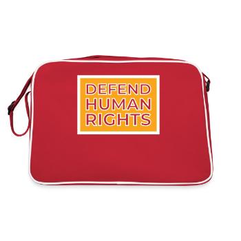 Human Rights Politics Freedom Demonstrating - Retro Bag - red/white - Back